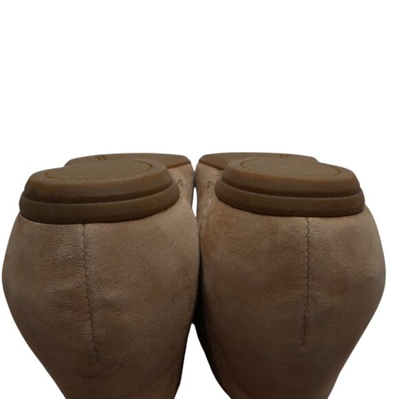 Earthies Lindi Biscuit Leather Lasercut Floral Ballet Flats Womens 8 - Picture 8 of 13